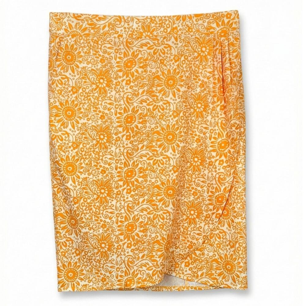 RipSkirt Women's L Preppy Coastal Vacation Resortwear Tropical Boho Wrap Skirt